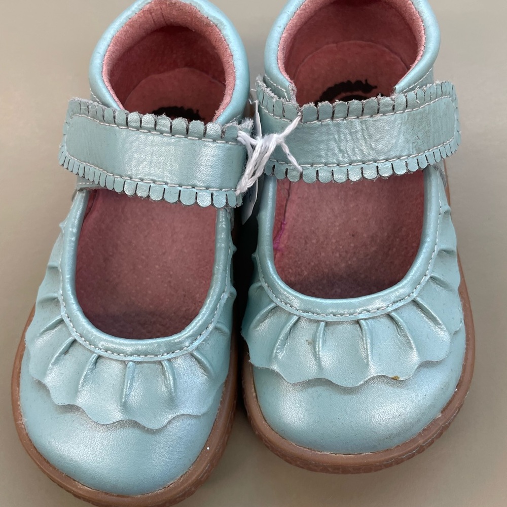 Livie & Luca Light Blue Mary Jane Shoes